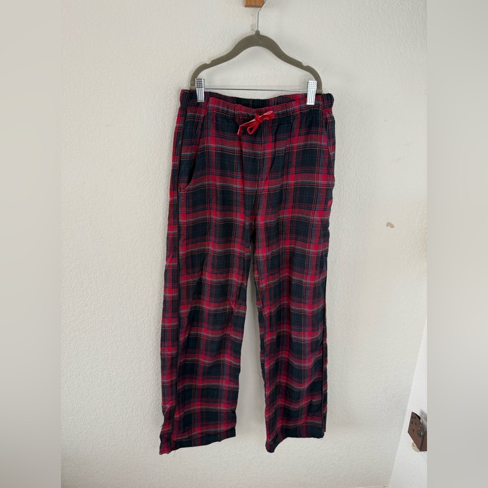 Woolrich Red and Black Plaid Joggers